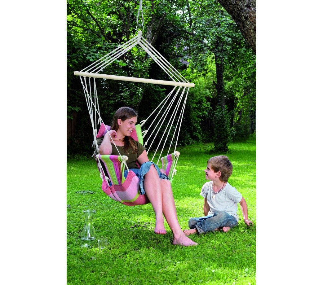 chaise suspendue Orquidea couleur verte- taille S - La Siesta