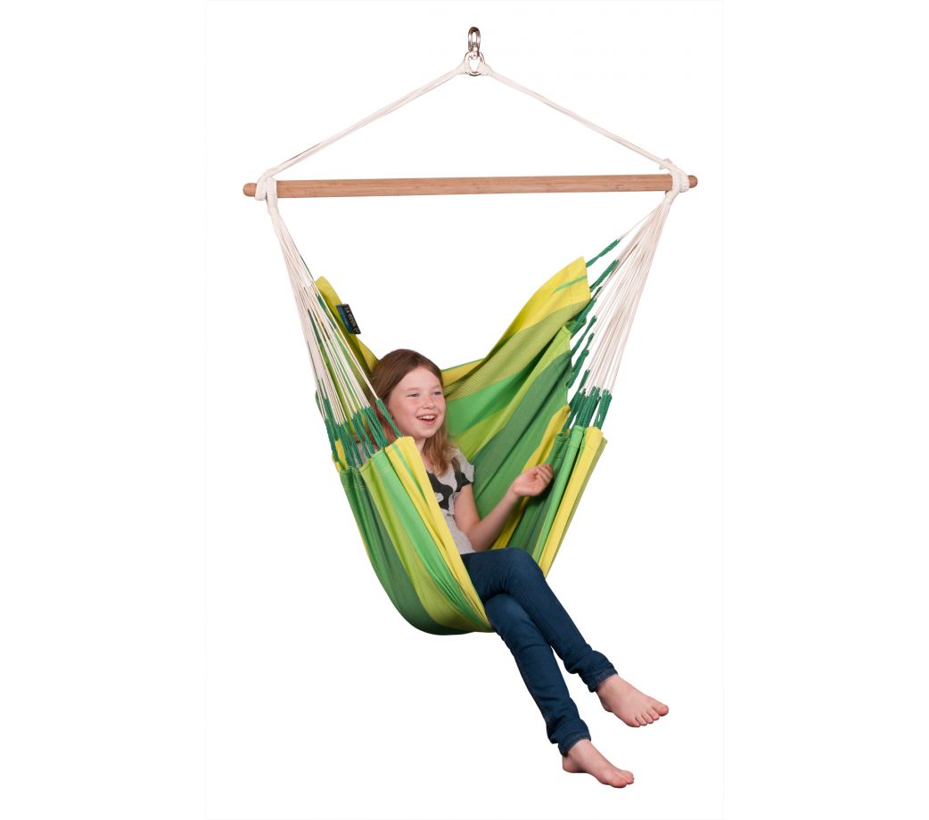 chaise suspendue Orquidea couleur verte- taille S - La Siesta