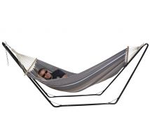 Steely Cappuccino : hamac avec support