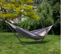 Sagay XL Sablayan Cappuccino : hamac double avec support